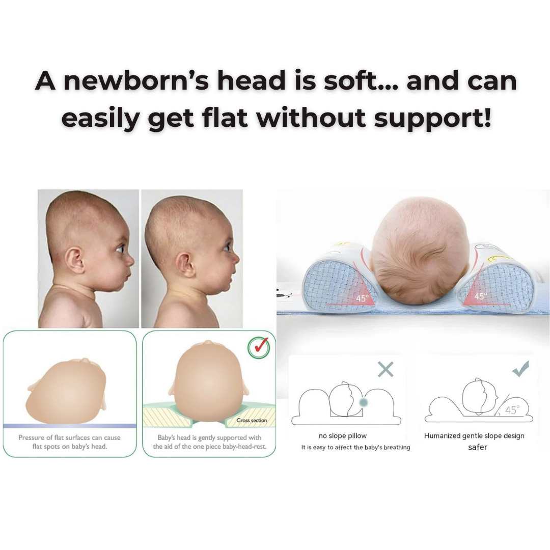 Baby Shaping Head Support | Head Shape Protection | Premium Quality | Cotton-Soft Sleep Essential