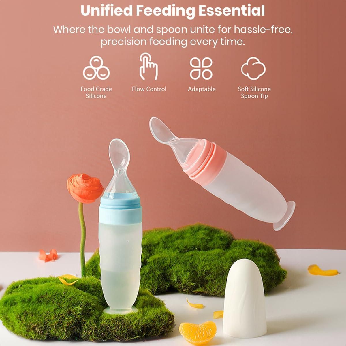 Premium Baby Food Squeeze Feeder Spoon — Feed with Love, Comfort & Precision