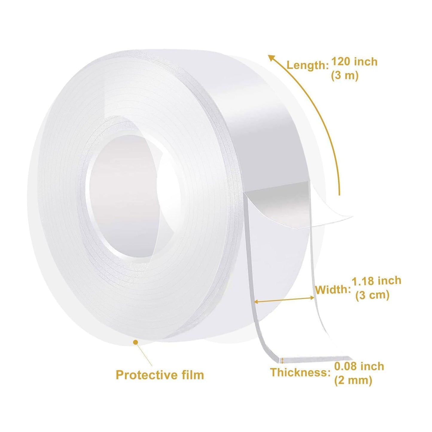 Premium Double Sided Adhesive Tape ( Pack Of 2 )