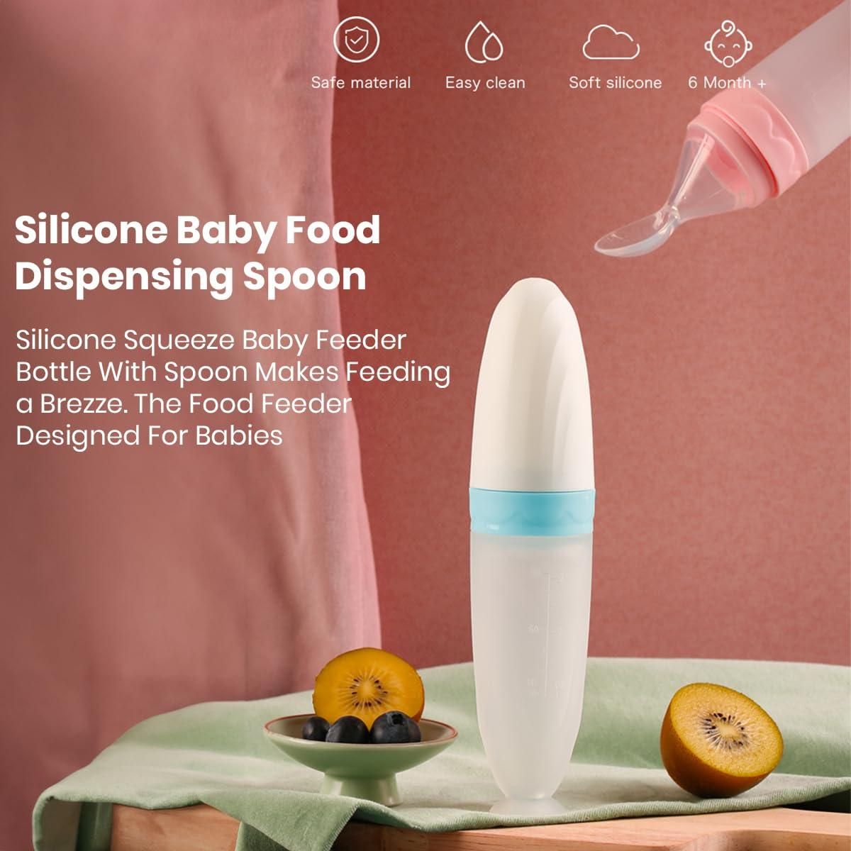 Premium Baby Food Squeeze Feeder Spoon — Feed with Love, Comfort & Precision