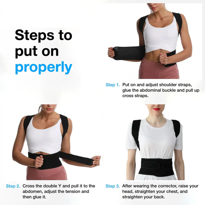 Adjustable Back Posture Corrector – Relieve Back & Shoulder Pain Instantly