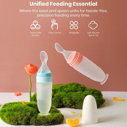 Premium Baby Food Squeeze Feeder Spoon — Feed with Love, Comfort & Precision