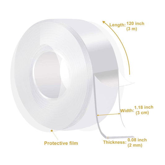 Premium Double Sided Adhesive Tape ( Pack Of 2 )