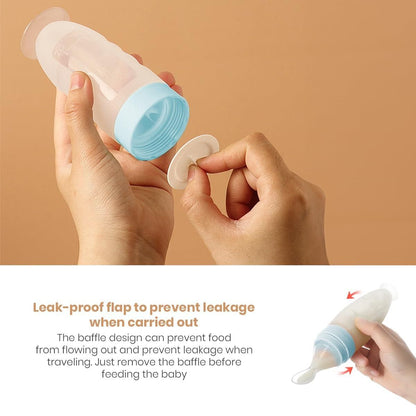 Premium Baby Food Squeeze Feeder Spoon — Feed with Love, Comfort & Precision