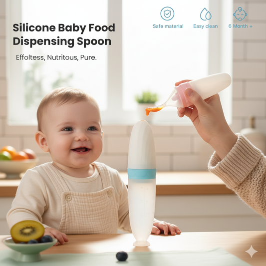Premium Baby Food Squeeze Feeder Spoon — Feed with Love, Comfort & Precision
