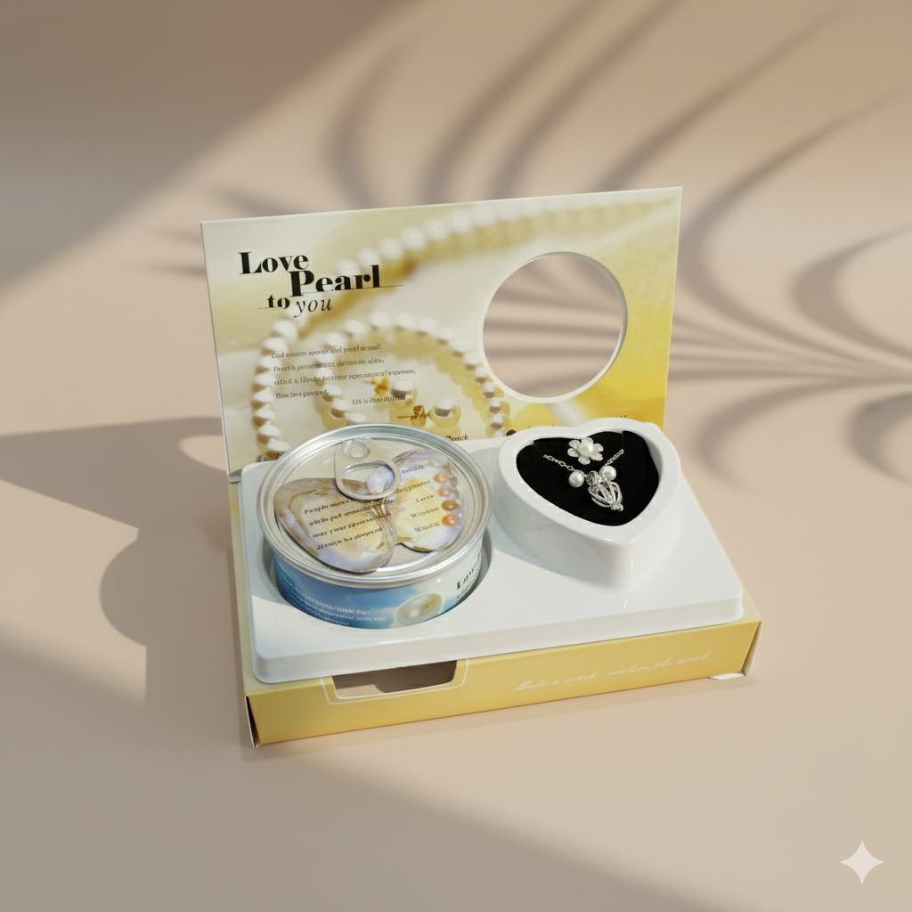 Eternal Pearl Necklace-Open a Real Oyster & Discover a Pearl Inside