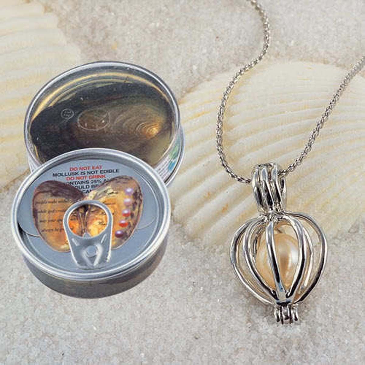 Eternal Pearl Necklace-Open a Real Oyster & Discover a Pearl Inside