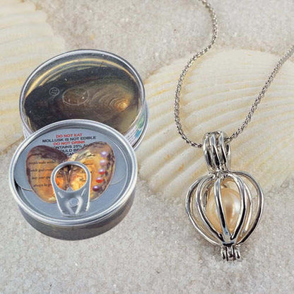 Eternal Pearl Necklace-Open a Real Oyster & Discover a Pearl Inside