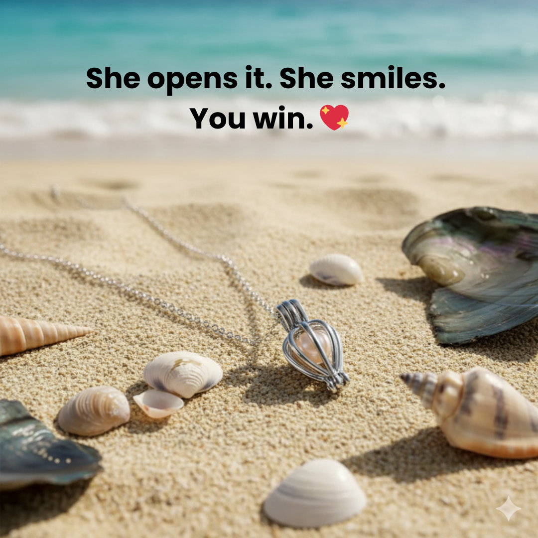 Oyster Pearl Necklace -💖 A Valentine’s Gift She’ll Never Forget